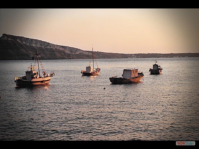 Santorini fishing port