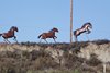 Metal Horses Leaping over Hwy 79 from Temecula