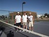 Harry, John and Tom on Yuma Palms Tennis Court