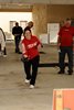 Kim Judy in bean bag toss