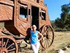 Diane at Metal Stage Coach outside of Temecula