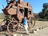 Diane at Metal Stage Coach outside of Temecula