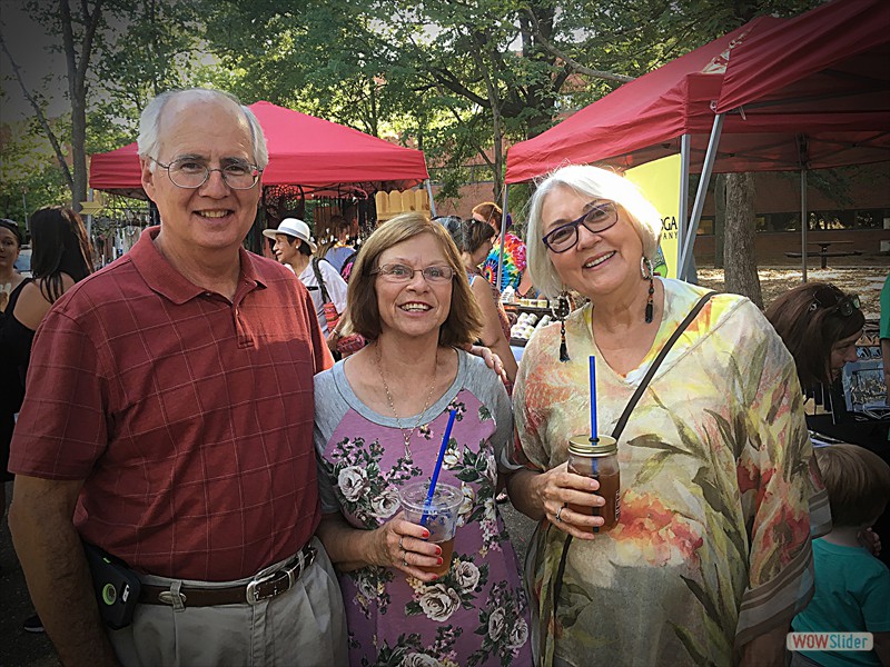 Tom Cathy and Deb at Art Festival