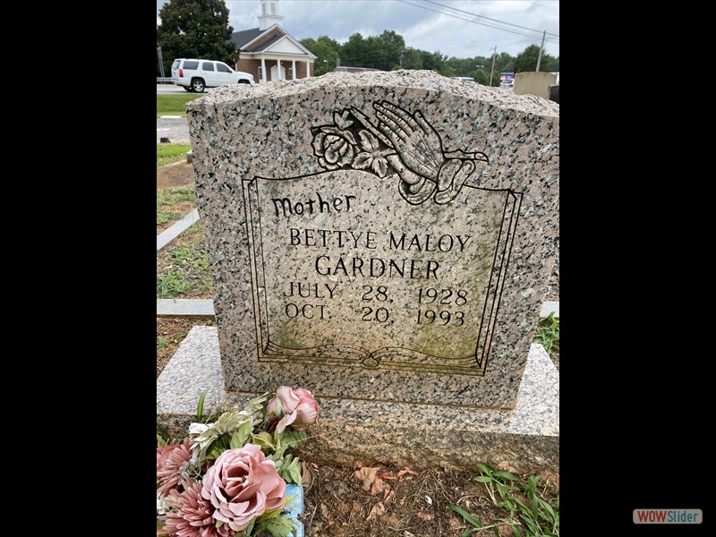 Mom's (Bettye Gardner) Grave