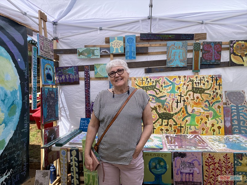 Deb at Atlanta Art Festival in Piedmont Park