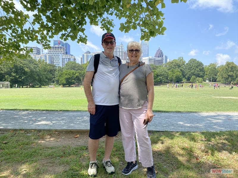 Phil and Deb at Atlanta Art Festival in Piedmont Park