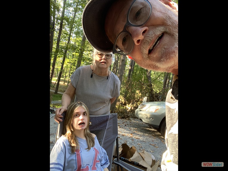 Phil, Deborah and Addison at Redtop Mountain State Park