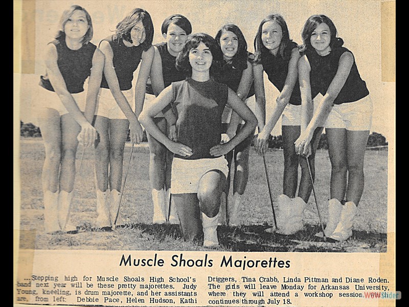 Muscle Shoals HS Majorettes 1968-1969