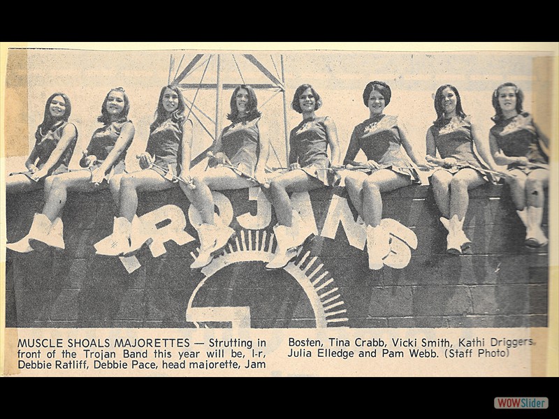 Muscle Shoals HS Majorettes 1969-1970