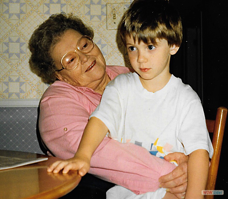 Ryan with Grandmom Ceal
